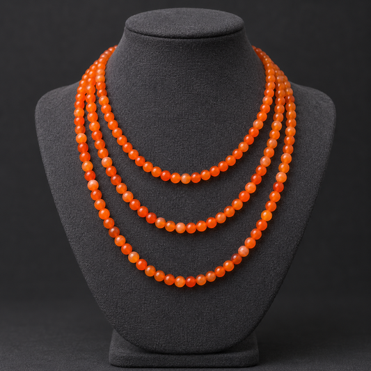 Orange Agate - neck display