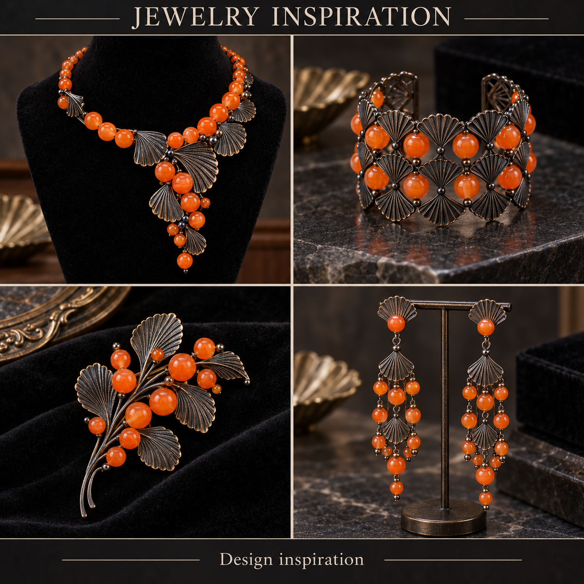 Orange Agate - jewelry inspiration