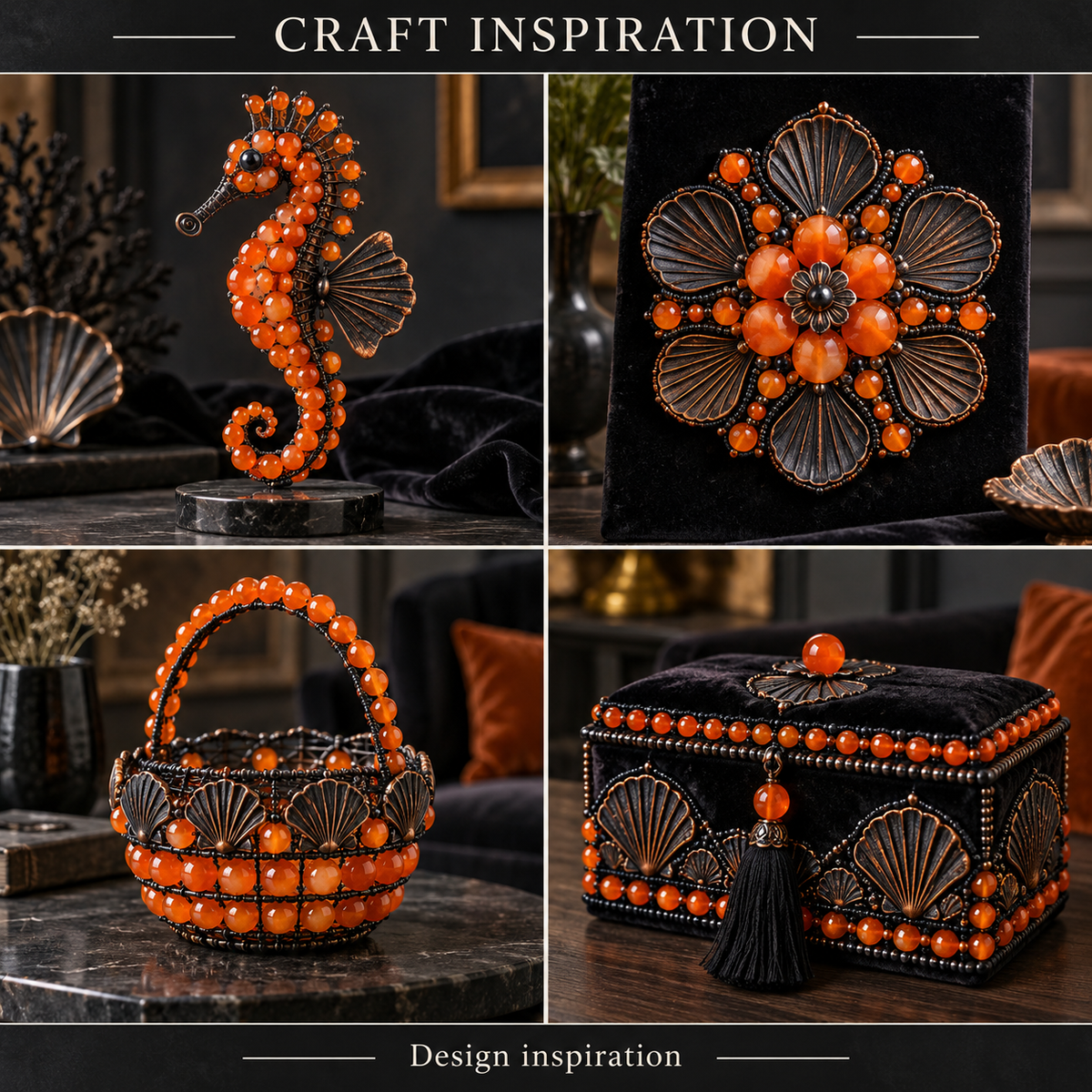 Orange Agate - craft inspiration