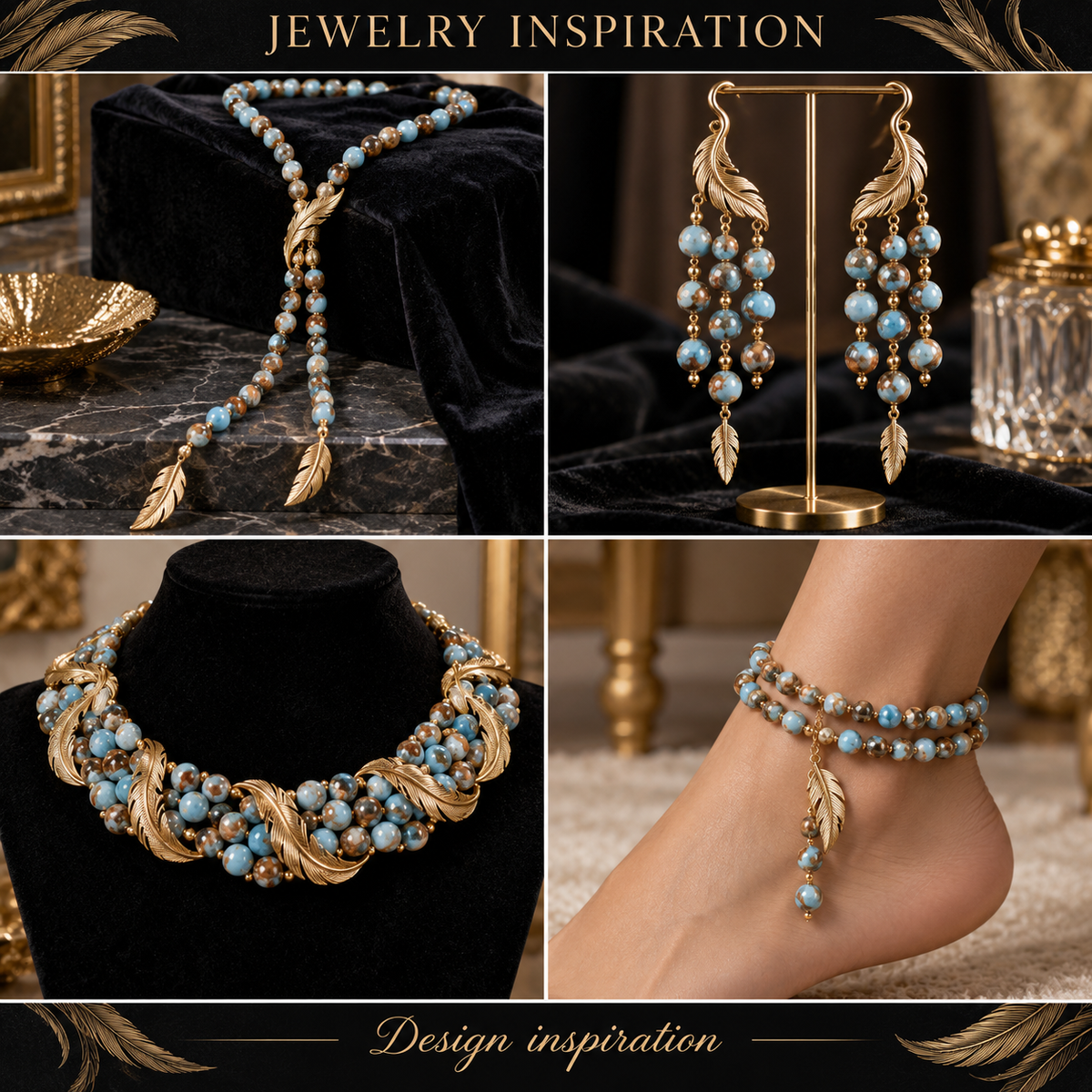 Golden Aqua Blue Quartz Natural Quartz - jewelry inspiration