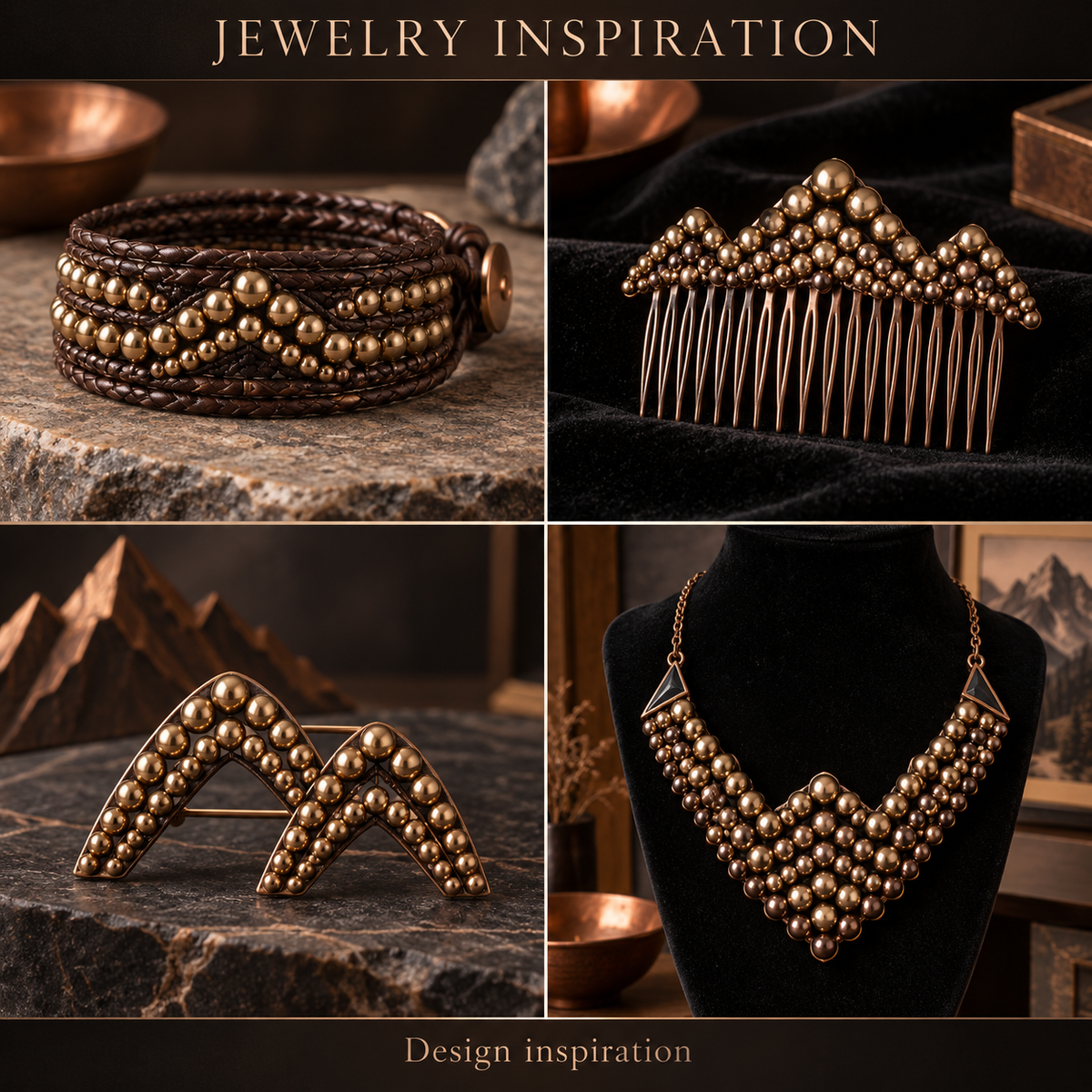 Coffee Bronze Hematite - jewelry inspiration