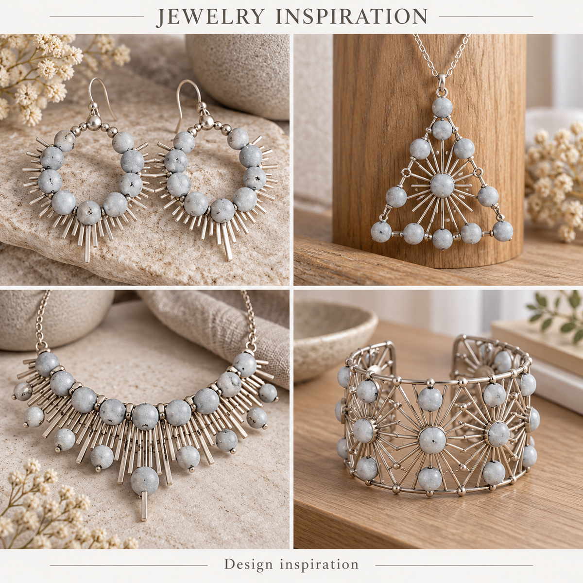 Silver Druzy - jewelry inspiration