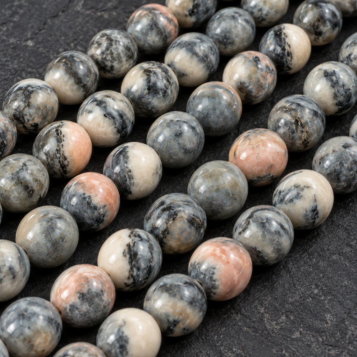 Zebra Jasper - dark close-up