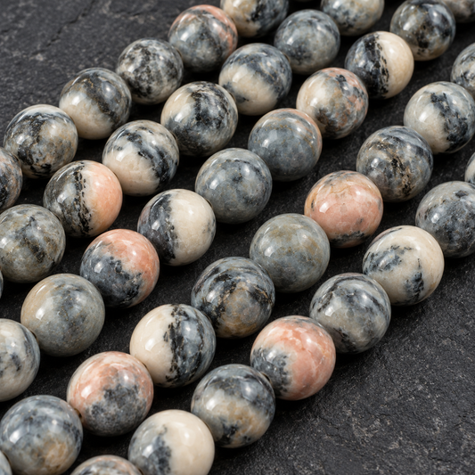 Zebra Jasper - dark close-up