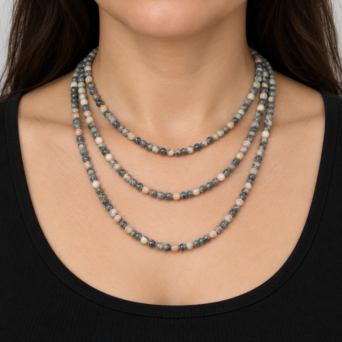 Zebra Jasper - necklace styling example