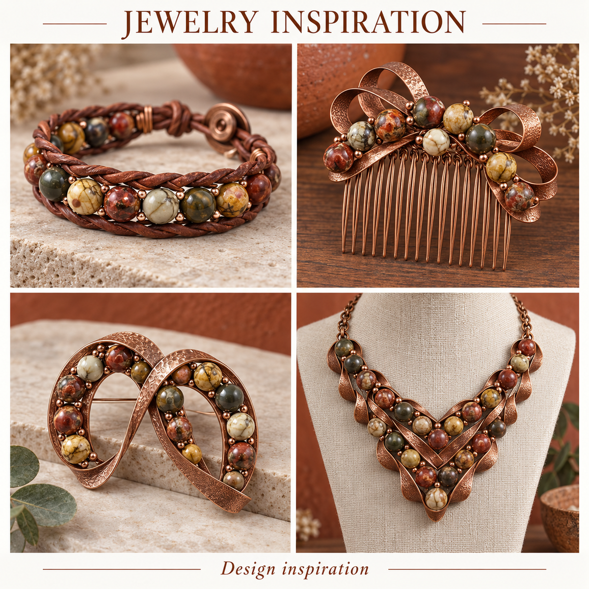Picasso Red Greek Jasper - jewelry inspiration