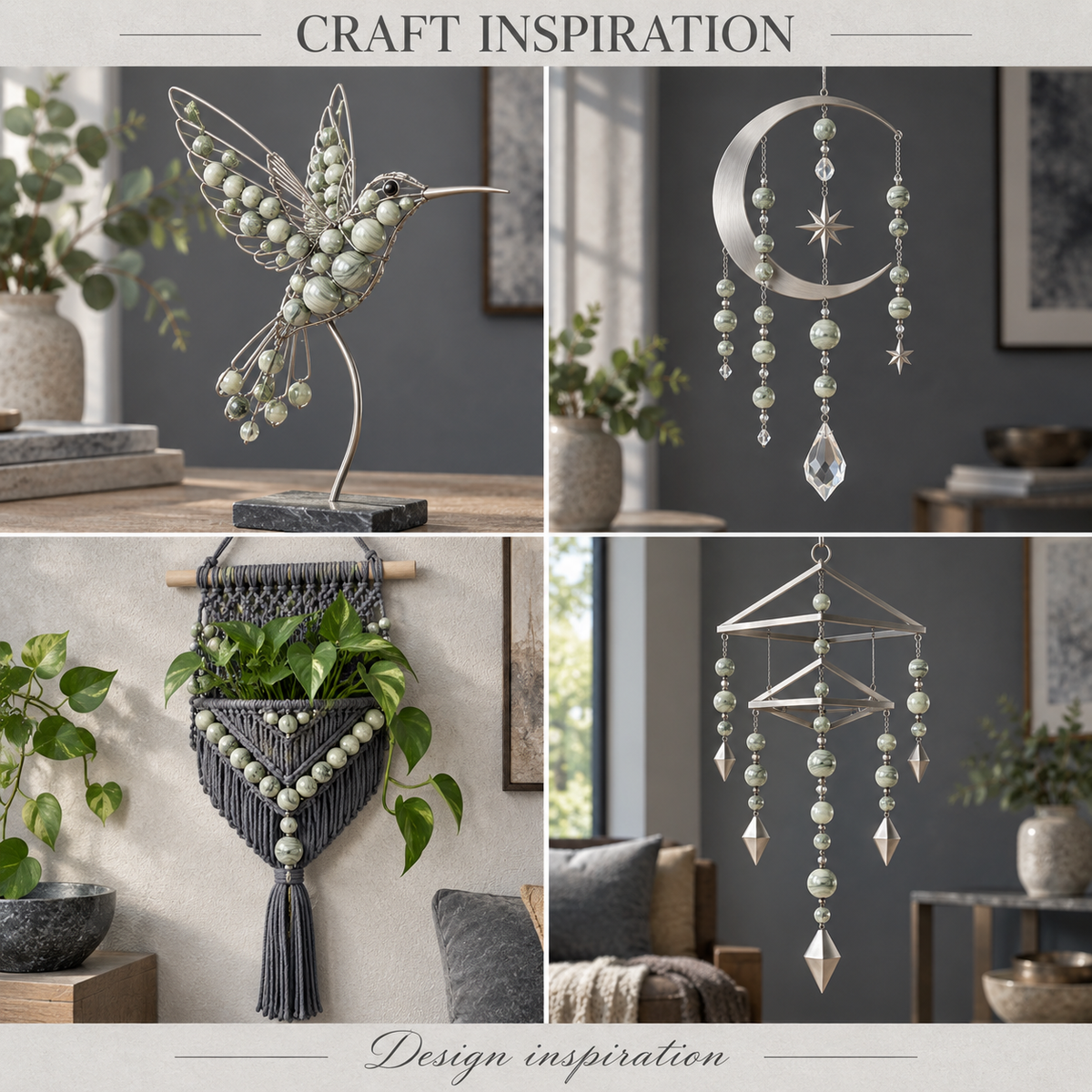 Gray Wooden Jasper - craft inspiration