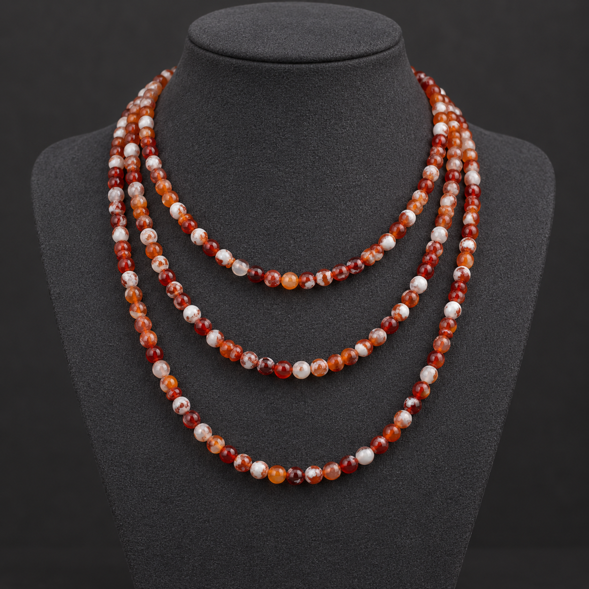 Orange Agate - neck display