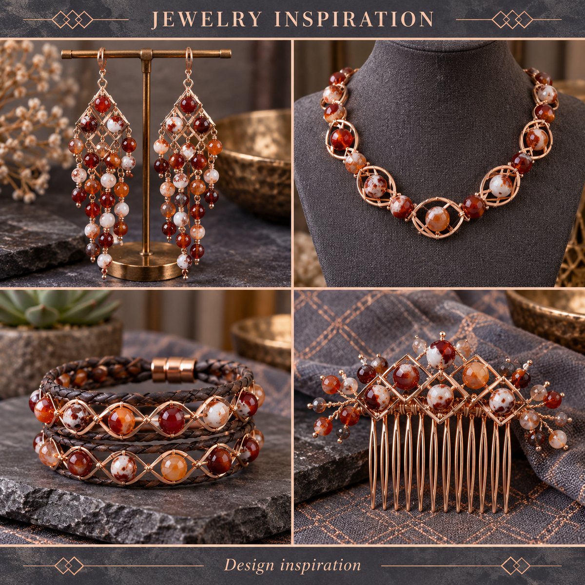 Orange Agate - jewelry inspiration