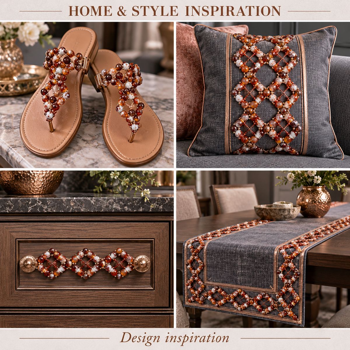 Orange Agate - home and accessory inspiration