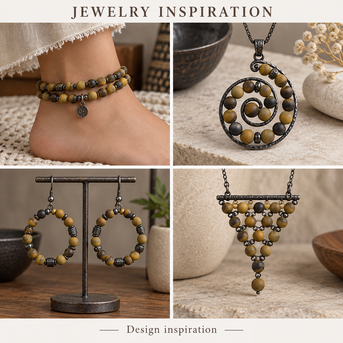Matte Tiger Eye - jewelry inspiration