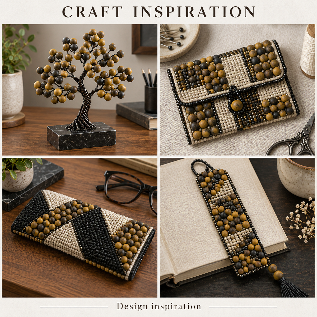 Matte Tiger Eye - craft inspiration