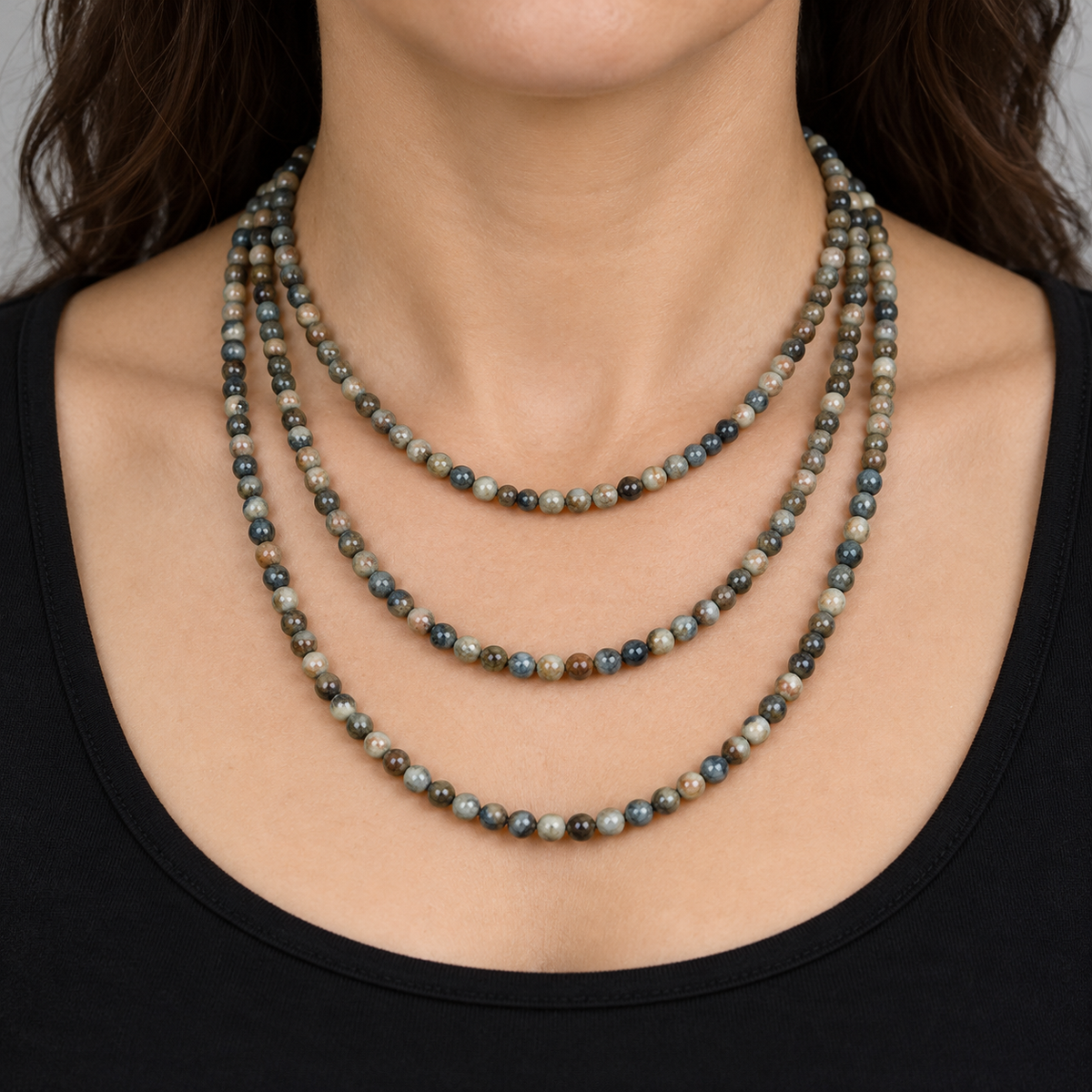 Azurite - necklace styling example