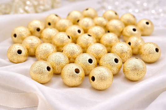 10mm Gold Filled Alternative Beads - Stardust Round Jewelry Making Supplies | Tarnish Resistant