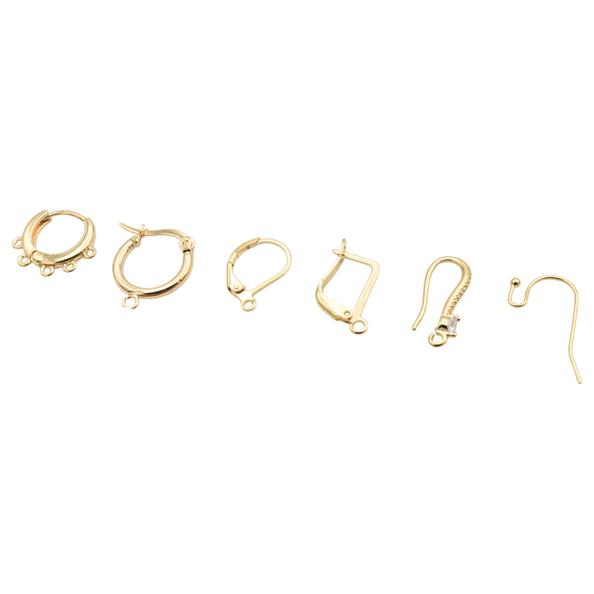 Gold Filled 18k Earring Findings | Hoops & Hooks for Jewelry Making jewelry making supplies - detail image 5