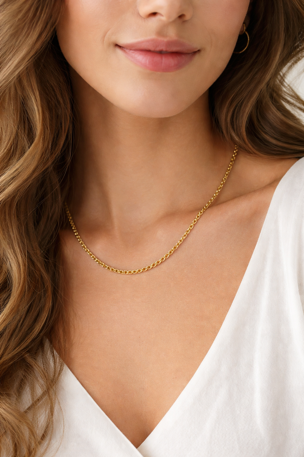 Gold Plated Chain - Dainty Stainless Steel Jewelry Making Chain for Bracelets & Necklaces