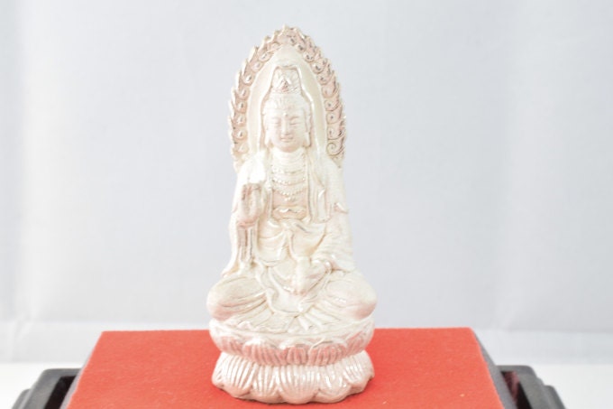 Vintage Pure Silver 999 buddha statue 100 grams jewelry making supplies - detail image 4