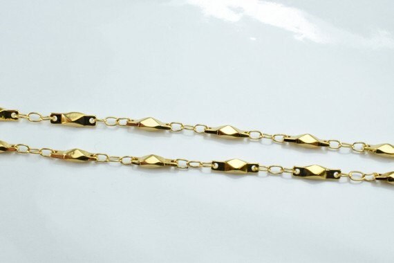 18K as Gold Filled* Chain 17" Inch jewelry making supplies - detail image 4