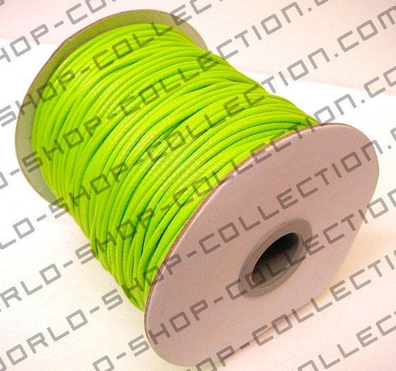 Polyester Wax Cotton Thread one color 3mm cord for jewelry or fashion making jewelry making supplies - detail image 6