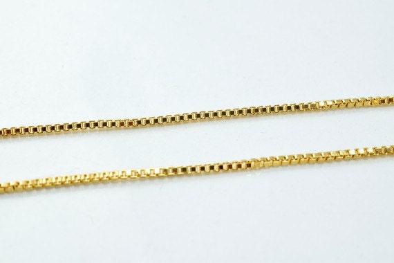 18K as Gold Filled* Chain 17.3" Inch CG145 jewelry making supplies - detail image 3