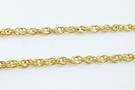 18K as Gold Filled* Chain 17.5" Inch CG159 jewelry making supplies - detail image 2
