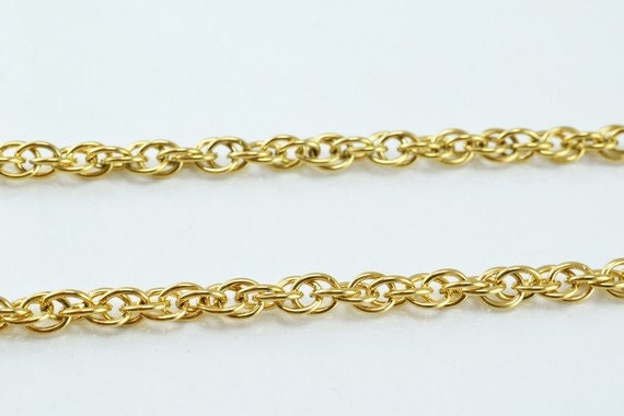18K as Gold Filled* Chain 17.5" Inch CG159 jewelry making supplies - detail image 3