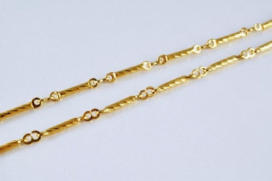 18K as Gold Filled* Chain 17" Inch Cg27 jewelry making supplies