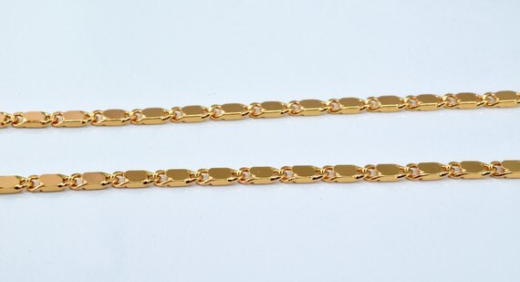 18K as Gold Filled* Chain 16.5" Inch Cg50 jewelry making supplies - detail image 2