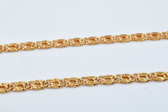 18K as Gold Filled* Chain 16.5" Inch Square Cg37 jewelry making supplies - detail image 4