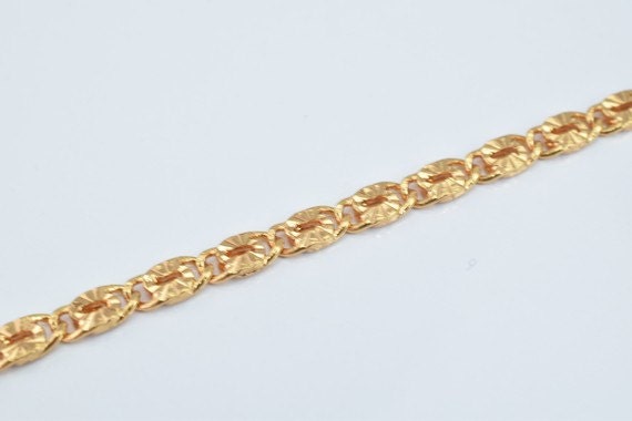 18K as Gold Filled* Chain 16.5" Inch Square Cg37 jewelry making supplies - detail image 2