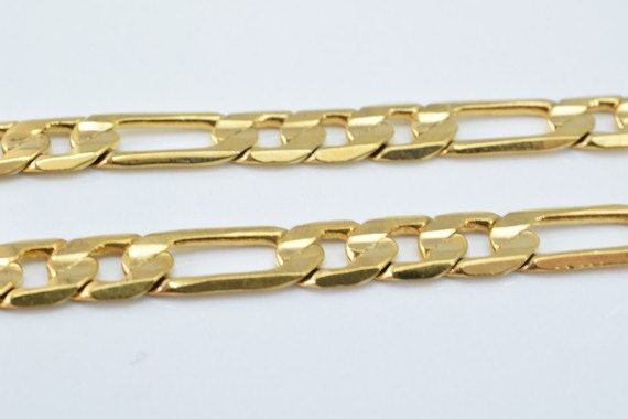 18K as Gold Filled* Chain 17" Inch Square Cg59 jewelry making supplies - detail image 3