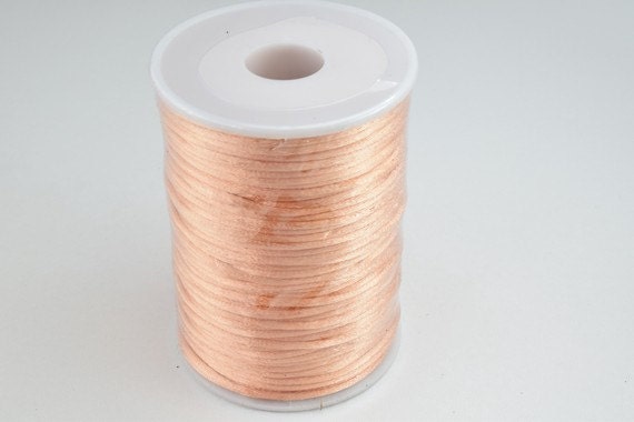 2mm Satin Nylon Cord 3 Colors for all your jewelry making jewelry making supplies - detail image 3