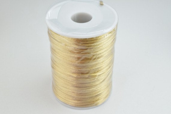 2mm Satin Nylon Cord 3 Colors for all your jewelry making jewelry making supplies - detail image 4
