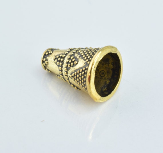 13x10mm Decorative Textured Cube  Gold Plated Alloy Beads,25pcs/Pk,  1mm hole opening, 2mm thickness of bead jewelry makin...