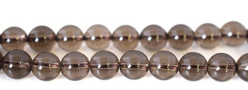 Light Smoky Quartz Gemstone Round Beads 6mm/10mm/13mm natural stone ,healing stone, chakra stones for Jewelry Making. #019...