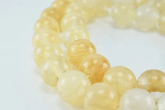 citrine quartz gemstone round beads 6 mm 8 mm 10 mm natural stones beads natural healing stone chakra stones for jewelry m...