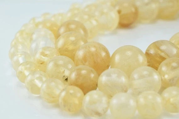 citrine quartz gemstone round beads 6 mm 8 mm 10 mm natural stones beads natural healing stone chakra stones for jewelry m...