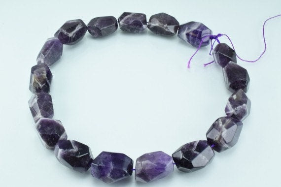 Amethyst Gemstone Beads Mix size Average Size 23x15mm Strands Beads Natural healing stone chakra stones for Jewelry Making...