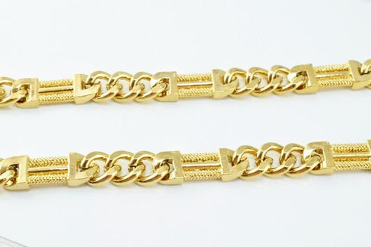 18K as Gold Filled* Chain 19" Inch CG64 jewelry making supplies - detail image 2