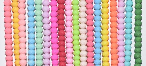 Matte Glass Beads Donuts Roundel Faceted for Jewelry Decoration Chandelier 6x8mm 140 PCs each Strand jewelry making suppli...