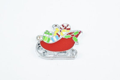 Enamel Christmas Charms, Christmas tree, Santa Claus jewelry making supplies - detail image 5