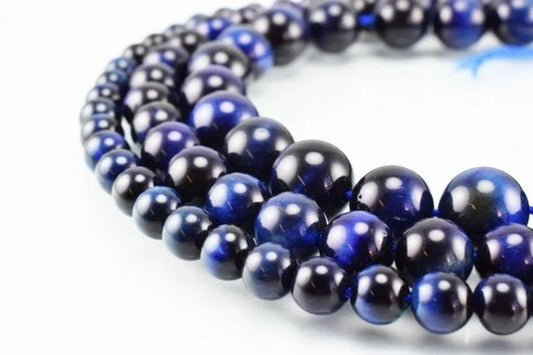 blue tiger eye gemstone round beads 4 mm 6 mm 8 mm 10 mm natural stones beads natural healing stone chakra stones for jewe...