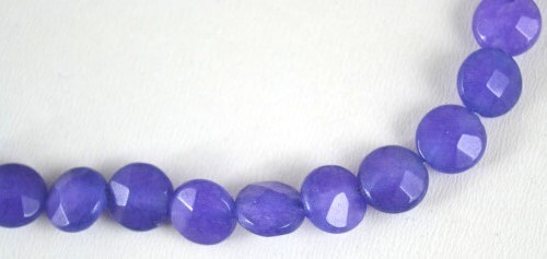 Lilac Colored agate Round Beads, Sold by 1 strand of 48pcs, 9mm, 0.5mm hole opening jewelry making supplies - detail image 3