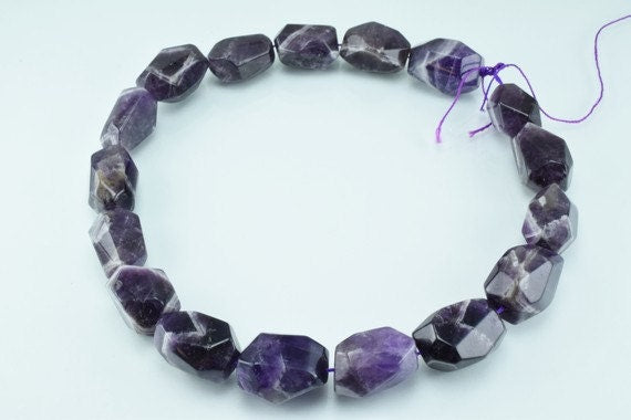 Amethyst Gemstone Beads Mix size Average Size 23x15mm Strands Beads Natural healing stone chakra stones for Jewelry Making...