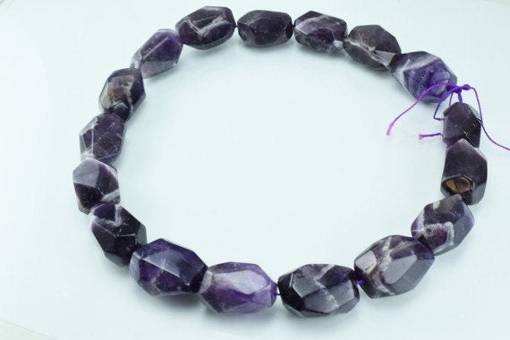 Amethyst Gemstone Beads Mix size Average Size 23x15mm Strands Beads Natural healing stone chakra stones for Jewelry Making...
