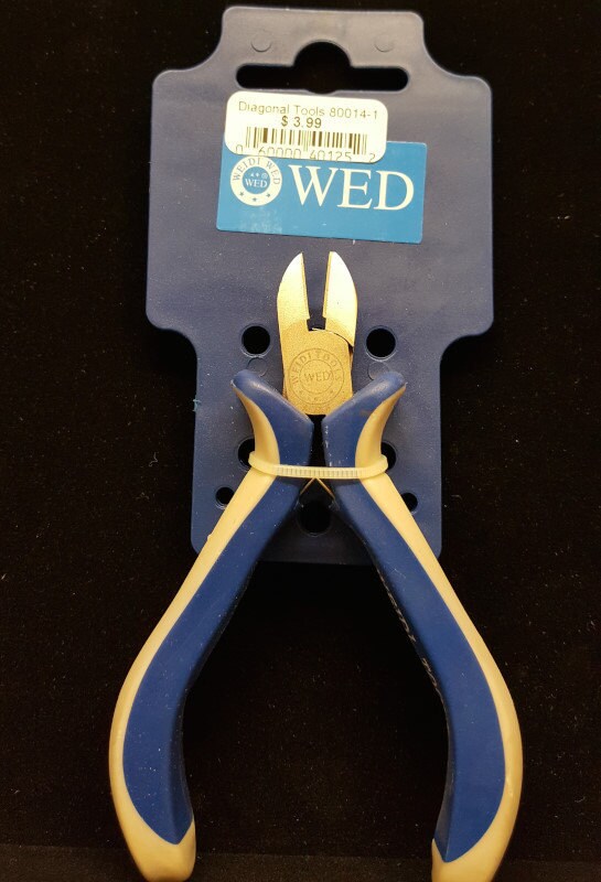 Diagonal Pliers Tool, Side Cutter with firm rubber grip 84.1 Grams, 4 1/2inches long for wire jewelry making supplies - de...