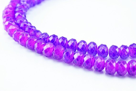 Glass Donut Rondelle Faceted Beads for Jewelry, Decoration, Chandelier 3x4mm  60 PCs each Item#789222042844 jewelry making...