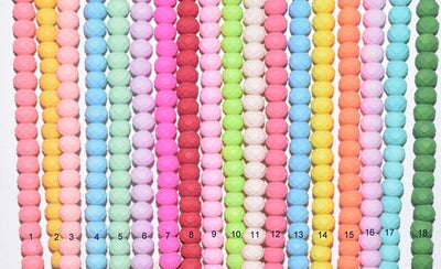 Matte Glass Beads Donuts Roundel Faceted for Jewelry Decoration Chandelier 6x8mm 140 PCs each Strand jewelry making supplies