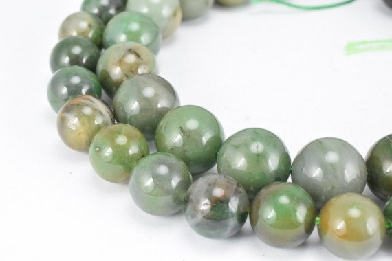Natural African Green Agate Gemstone Beads Gemstone Round Beads 10mm,12mm Natural Stones Beads Healing chakra stones Jewel...