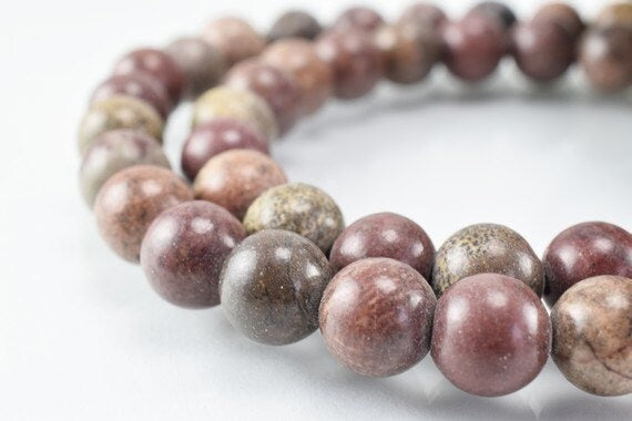 new brown jasper gemstone round beads 6 mm 8 mm 10 mm natural stones beads natural healing stone chakra stones for jewelry...